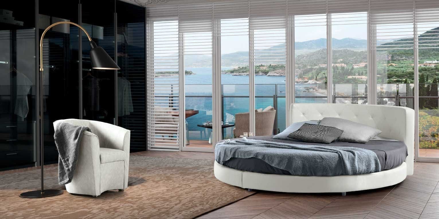Letto Matrimoniale Rotondo Contenitore Letto Tondo Personalizzato